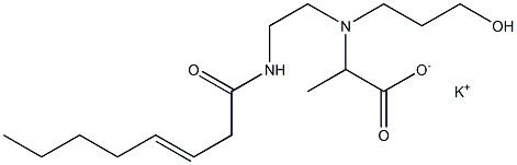 2-[N-(3-Hydroxypropyl)-N-[2-(3-octenoylamino)ethyl]amino]propionic acid potassium salt Structure