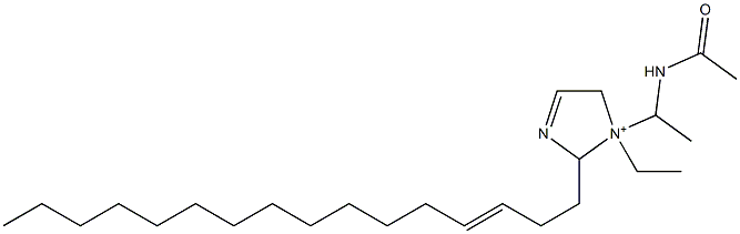 1-[1-(Acetylamino)ethyl]-1-ethyl-2-(3-hexadecenyl)-3-imidazoline-1-ium,,结构式