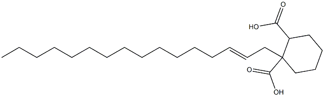 シクロヘキサン-1,2-ジカルボン酸水素1-(2-ヘキサデセニル) 化学構造式