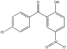 2-Hydroxy-5-nitro-4'-chlorobenzophenone Struktur