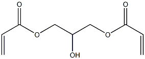 Bisacrylic acid 2-hydroxy-1,3-propanediyl ester Structure