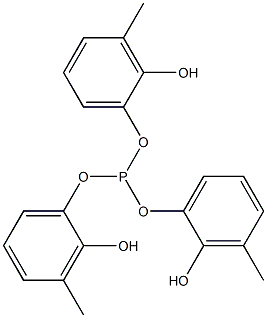 亜りん酸トリ(2-ヒドロキシ-3-メチルフェニル) 化学構造式