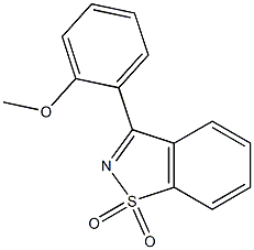 3-(2-Methoxyphenyl)-1,2-benzisothiazole 1,1-dioxide 结构式