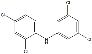 2,4-Dichlorophenyl 3,5-dichlorophenylamine,,结构式