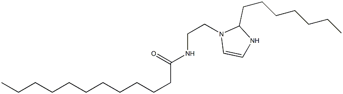 1-(2-Lauroylaminoethyl)-2-heptyl-4-imidazoline Struktur