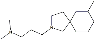 2-(3-Dimethylaminopropyl)-7-methyl-2-azaspiro[4.5]decane,,结构式