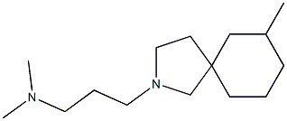 2-(3-Dimethylaminopropyl)-7-methyl-2-azaspiro[4.5]decane Structure