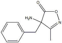 4-Amino-4-benzyl-3-methylisoxazol-5(4H)-one Structure