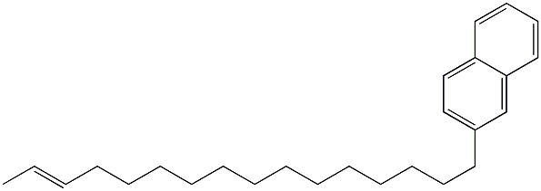 2-(14-Hexadecenyl)naphthalene,,结构式