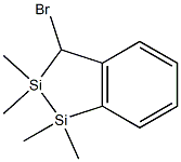 2,3-Dihydro-1,1,2,2-tetramethyl-3-bromo-1,2-disila-1H-indene Structure