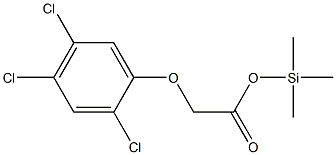 2,4,5-Trichlorophenyloxyacetic acid trimethylsilyl ester,,结构式