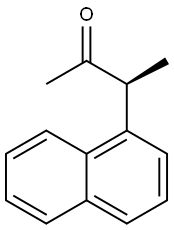 [S,(+)]-3-(1-Naphtyl)-2-butanone Structure