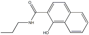 1-ヒドロキシ-N-プロピル-2-ナフトアミド 化学構造式