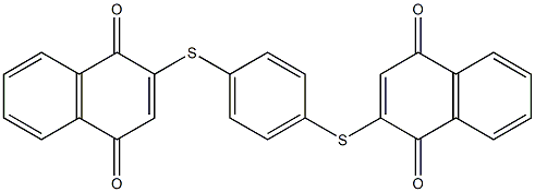 2,2'-(1,4-フェニレンジチオ)ビス(1,4-ナフトキノン) 化学構造式