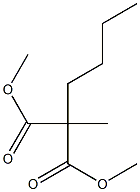 Butylmethylmalonic acid dimethyl ester,,结构式