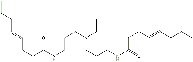 N,N'-[Ethyliminobis(3,1-propanediyl)]bis(4-octenamide),,结构式