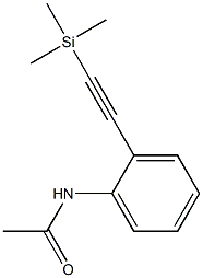 N-[2-(Trimethylsilylethynyl)phenyl]acetamide 结构式