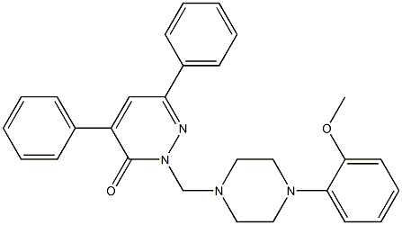 4,6-Diphenyl-2-[[4-(2-methoxyphenyl)piperazino]methyl]pyridazin-3(2H)-one