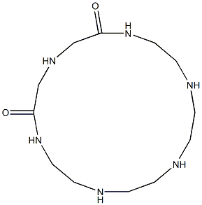 1,4,7,10,13,16-ヘキサアザシクロオクタデカン-2,6-ジオン 化学構造式