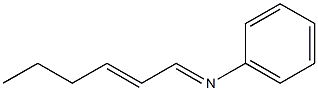 N-(2-Hexen-1-ylidene)aniline