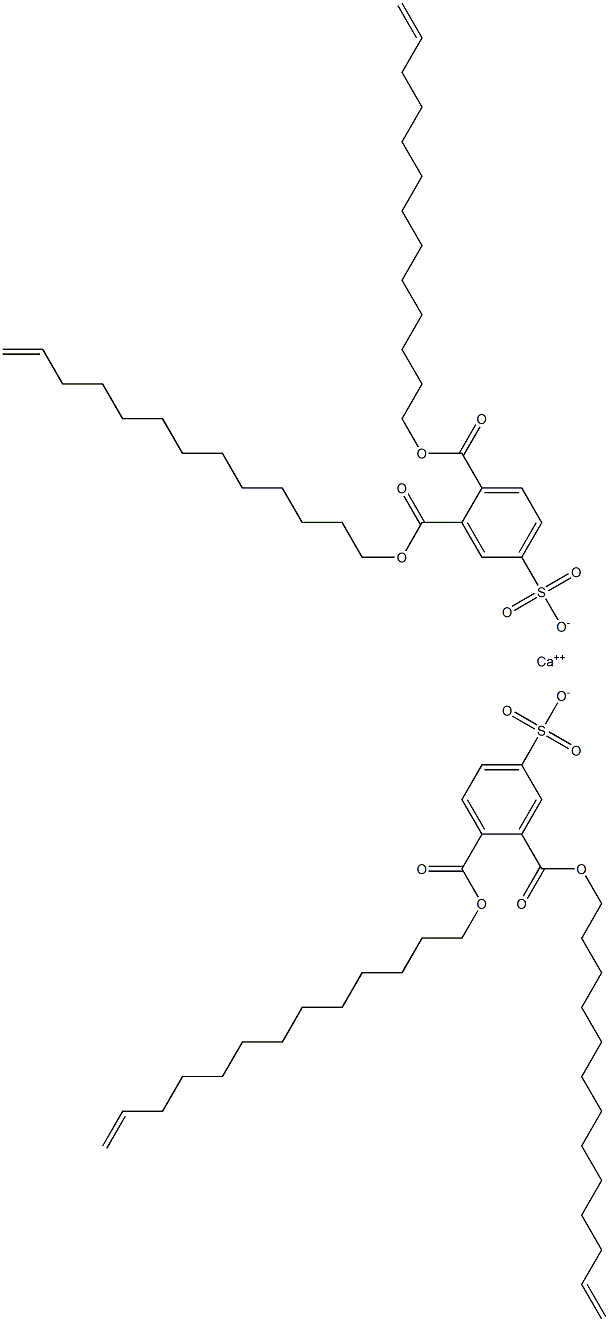 Bis[3,4-di(12-tridecenyloxycarbonyl)benzenesulfonic acid]calcium salt