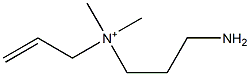 N-(3-Aminopropyl)-N,N-dimethyl-2-propen-1-aminium Structure