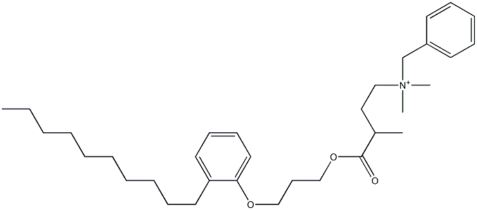 N,N-Dimethyl-N-benzyl-N-[3-[[3-(2-decylphenyloxy)propyl]oxycarbonyl]butyl]aminium