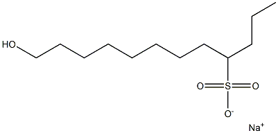 12-ヒドロキシドデカン-4-スルホン酸ナトリウム 化学構造式