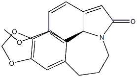 (11bS)-5,6,12,13-Tetrahydro-13-methoxy-2H,4H-[1,3]dioxolo[4,5-h]indolo[7a,1-a][2]benzazepin-2-one Structure