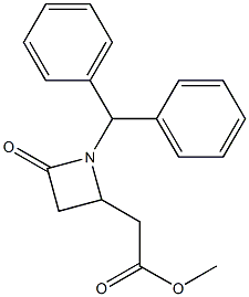  [1-(Diphenylmethyl)-4-oxoazetidin-2-yl]acetic acid methyl ester