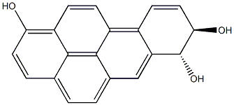 (7R,8R)-7,8-Dihydrobenzo[a]pyrene-1,7,8-triol,,结构式