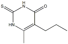 6-Methyl-5-propyl-2-thiouracil Struktur