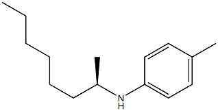 (-)-N-[(R)-1-Methylheptyl]-p-toluidine Structure