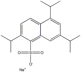 2,5,7-Triisopropyl-1-naphthalenesulfonic acid sodium salt Structure