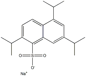 2,5,7-Triisopropyl-1-naphthalenesulfonic acid sodium salt 结构式