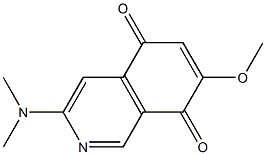 7-Methoxy-3-(dimethylamino)isoquinoline-5,8-dione,,结构式