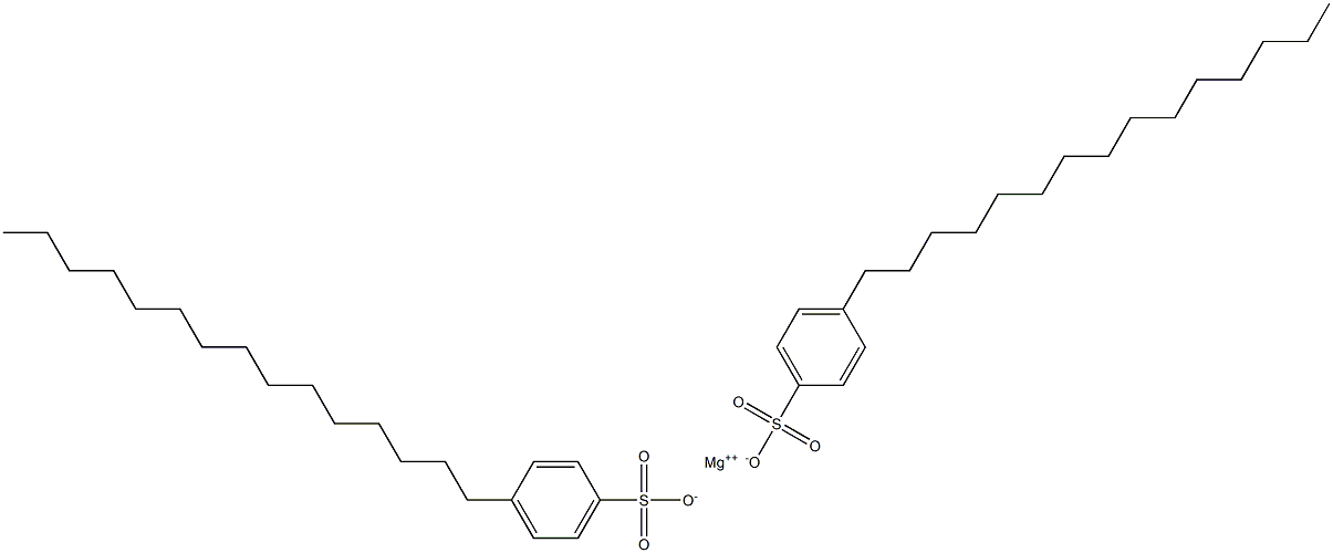 Bis(4-pentadecylbenzenesulfonic acid)magnesium salt Structure