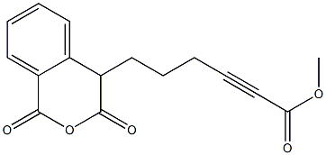 6-[(3,4-Dihydro-1,3-dioxo-1H-2-benzopyran)-4-yl]-2-hexynoic acid methyl ester Structure