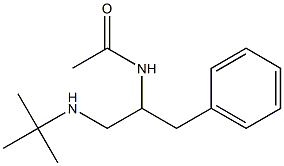 3-Phenyl-N-(1,1-dimethylethyl)-2-(acetylamino)-1-propanamine,,结构式