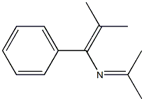 1-Phenyl-1-[(methyl)(methyl)methyleneamino]-2-methyl-1-propene