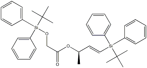 [[Diphenyl(tert-butyl)silyl]oxy]acetic acid (E,R)-1-[diphenyl(tert-butyl)silyl]-1-buten-3-yl ester|