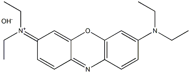 N-(7-Diethylamino-3H-phenoxazin-3-ylidene)-N,N-diethylammonium hydroxide Structure