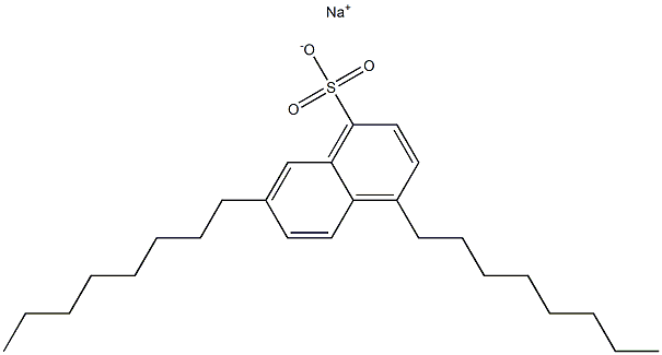 4,7-ジオクチル-1-ナフタレンスルホン酸ナトリウム 化学構造式