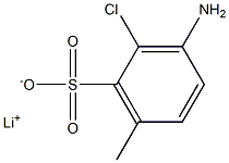 3-Amino-2-chloro-6-methylbenzenesulfonic acid lithium salt,,结构式