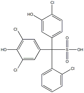 (2-Chlorophenyl)(4-chloro-3-hydroxyphenyl)(3,5-dichloro-4-hydroxyphenyl)methanesulfonic acid|