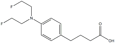 4-[p-[Bis(2-fluoroethyl)amino]phenyl]butyric acid,,结构式