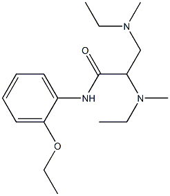 N-(2-Ethoxyphenyl)-2,3-bis[ethyl(methyl)amino]propionamide Structure