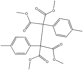 1,2-Bis(p-tolyl)-1,1,2,2-ethanetetracarboxylic acid tetramethyl ester,,结构式