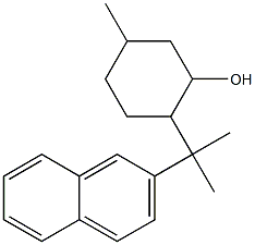 8-(2-ナフチル)-p-メンタン-3-オール 化学構造式