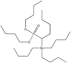 1-(Tributylstannyl)pentylphosphonic acid dibutyl ester Structure